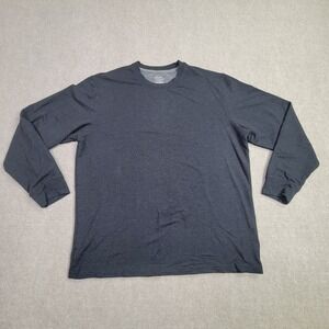 Member's Mark Lounge Tee Mens XL‎ Blue Long Sleeve Crew Neck Pullover Casual Top